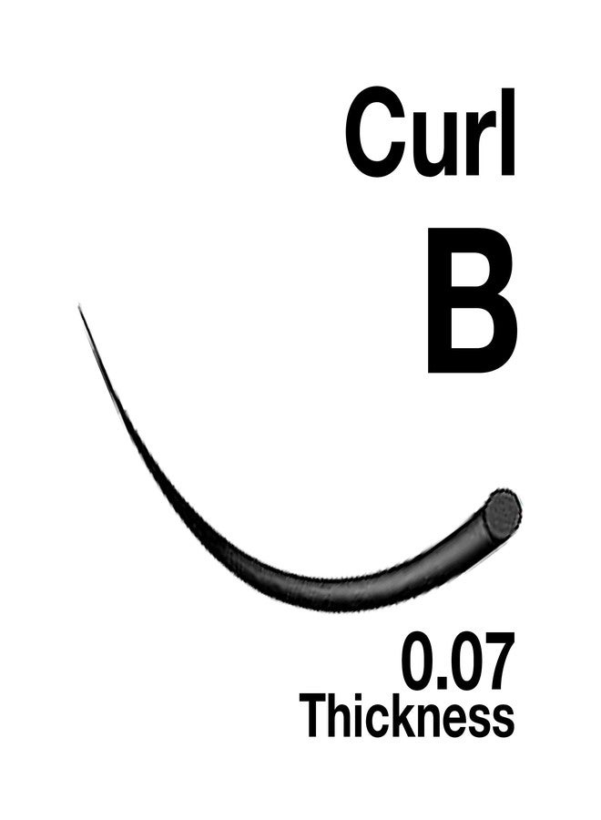 EMILYSTORES Lash Extension 0.07mm Thickness B Curl Length 10mm Natural Looking Individual Rapid Eye Lashes For Eyelash Extensions(0.07,B,10mm) - Image 2