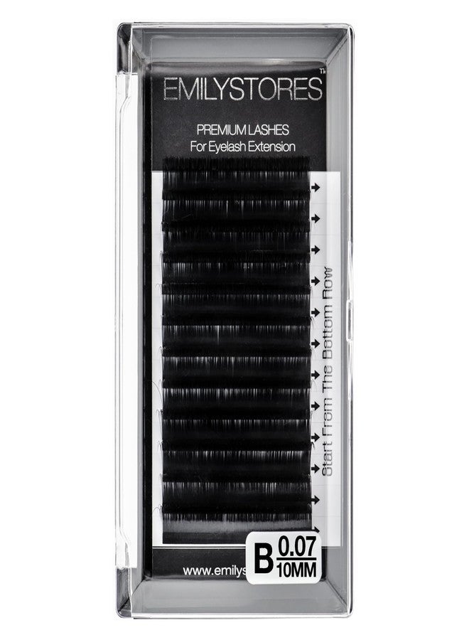 EMILYSTORES Lash Extension 0.07mm Thickness B Curl Length 10mm Natural Looking Individual Rapid Eye Lashes For Eyelash Extensions(0.07,B,10mm) - Image 1