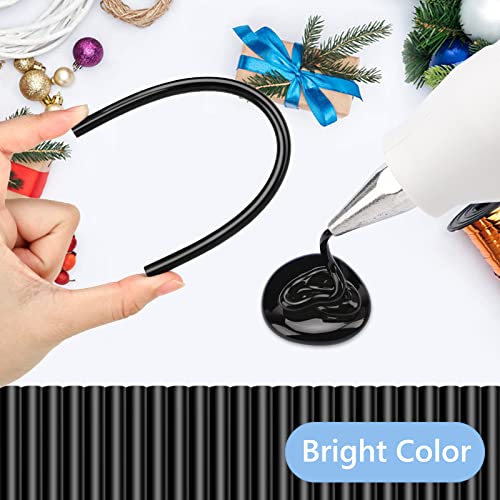 Manarty Black Hot Glue Sticks, 24PCS Mini Size 0.27" Dia x 8" Long Hot Melt Glue Stick Colored, All Temperature Adhesive EVA Glue Sticks for Repairing Sealing Stamp DIY Art Craft Decoration - Image 3