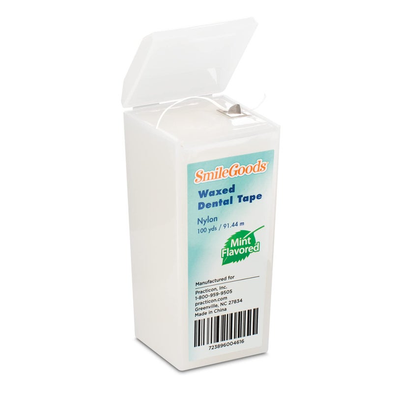 Practicon SmileGoods Waxed Dental Tape, 100 yards, Mint Flavored - Image 5