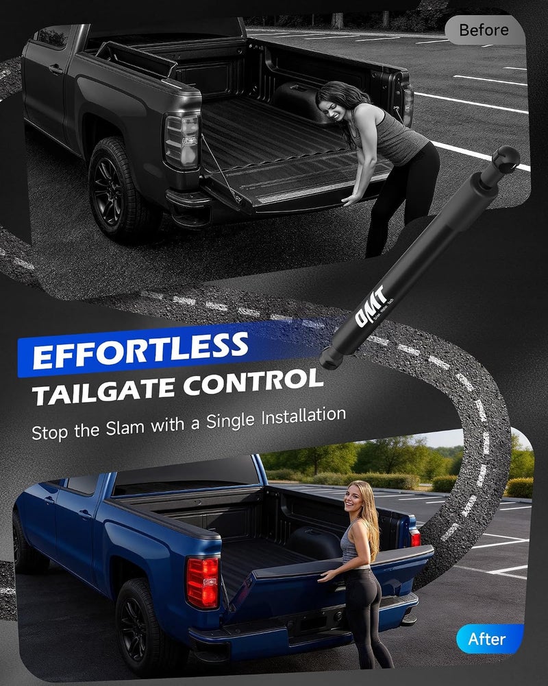 Orion Motor Tech Tailgate Assist for 2015-2021 Ford F150 - Gentle Lowering Control, No Drill Setup - Image 2