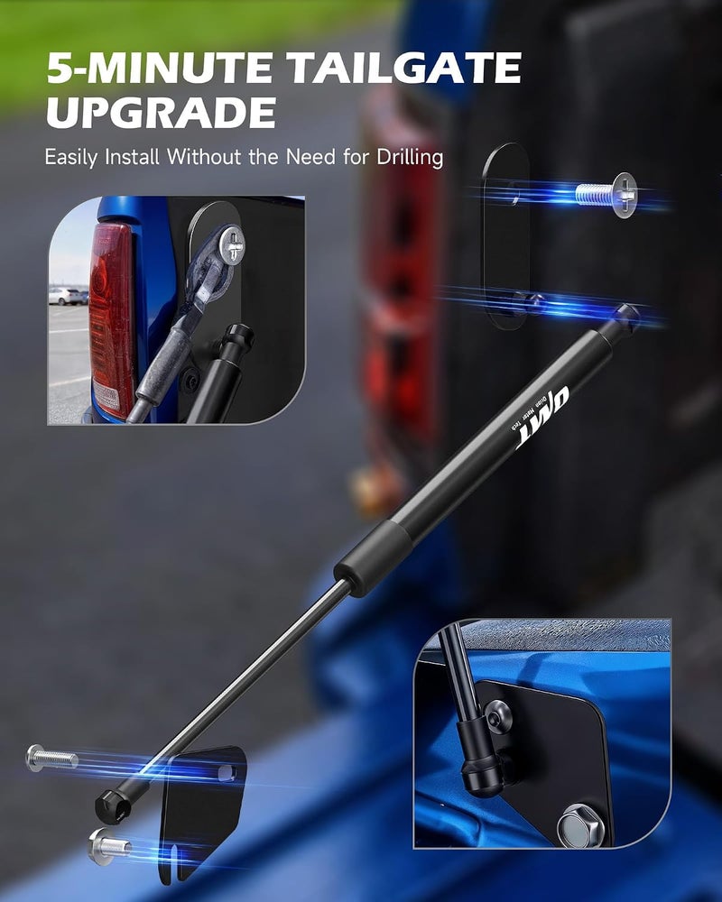 Orion Motor Tech Tailgate Assist for 2015-2021 Ford F150 - Gentle Lowering Control, No Drill Setup - Image 4