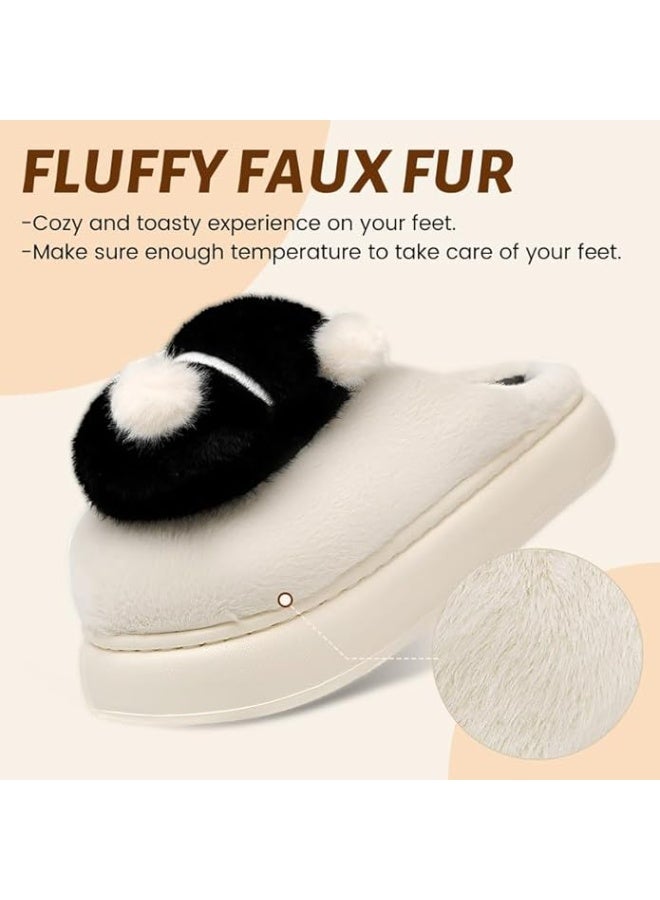 Lucky Kids Winter House Slippers for Kids with Cute Soft Warm Shoes Comfy Home Furry Slippers for Kids