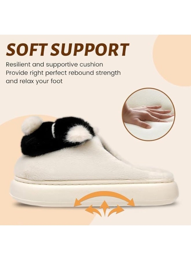 Lucky Kids Winter House Slippers for Kids with Cute Soft Warm Shoes Comfy Home Furry Slippers for Kids