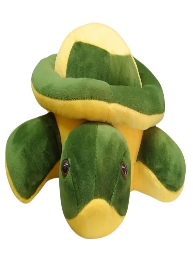 Tickles Turtle Soft Stuffed Plush Animal Toy for Kids Boys & Girls Birthday Gift 25 cm Green & Yellow - Image 5