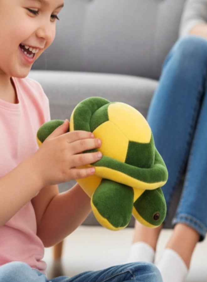 Tickles Turtle Soft Stuffed Plush Animal Toy for Kids Boys & Girls Birthday Gift 25 cm Green & Yellow - Image 4