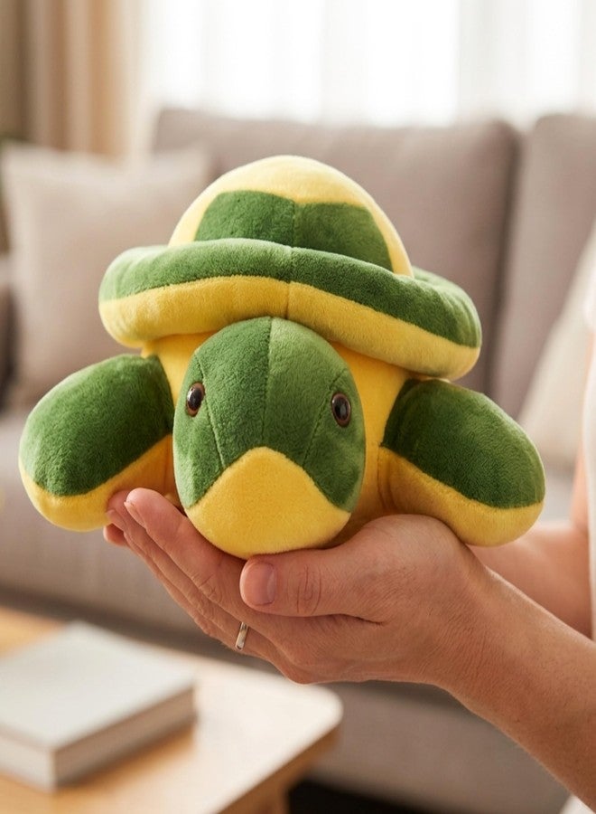 Tickles Turtle Soft Stuffed Plush Animal Toy for Kids Boys & Girls Birthday Gift 25 cm Green & Yellow - Image 3