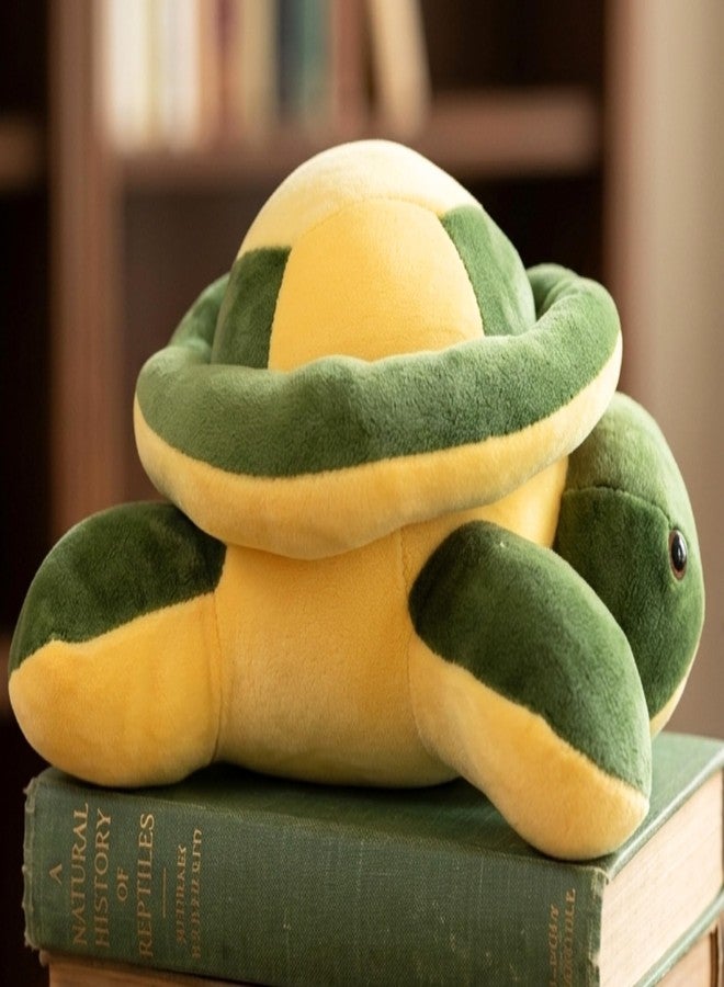 Tickles Turtle Soft Stuffed Plush Animal Toy for Kids Boys & Girls Birthday Gift 25 cm Green & Yellow - Image 2