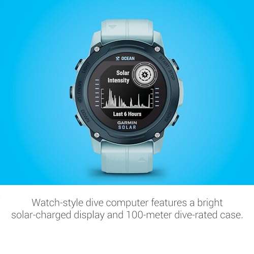GARMIN ساعة غارمين ديستنت™ G1 سولار - إصدار المحيط، جهاز كمبيوتر غوص وساعة ذكية، مصنوعة من بلاستيك معاد تدويره من المحيطات - Image 4