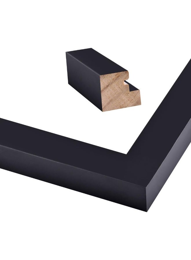 RPJC 11x14 Picture Frames Collage - Display 5 Pcs 4x6 inch Photos with Mat Made of Solid Wood and Glass Cover - Image 5