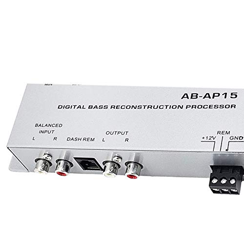 Audiobank 1/2 Din Car Audio Digital Bass Processor, Sound Restoration & Crossover for Car Subwoofer with Bass Knob/Input Level: 15V RMS & Output Level: 13.5V Peak - Image 3