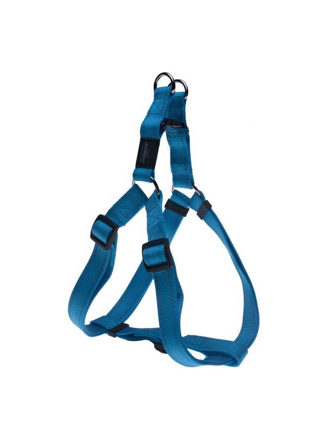 Rogz Reflective Adjustable Dog Step in Harness for Large Dogs; matching collar and leash available, Turquoise - Image 1