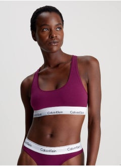 CALVIN KLEIN Women's Bralette - Modern Cotton -  cotton modal blend, Purple  - Image 1