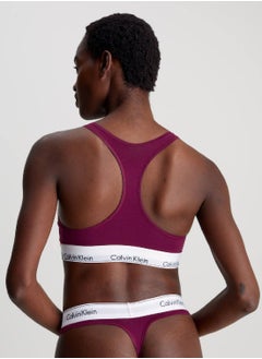 CALVIN KLEIN Women's Bralette - Modern Cotton -  cotton modal blend, Purple  - Image 3