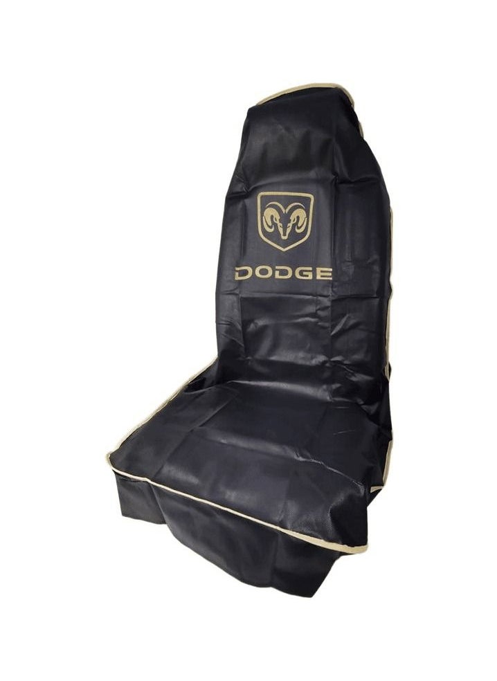 Dodge Universal Car Seat Cover Car Seat Dust Dirt Protection Cover Extra Protection For Your Seat 2/Pcs Set Black  - Image 2