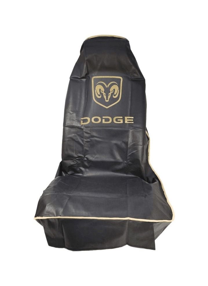 Dodge Universal Car Seat Cover Car Seat Dust Dirt Protection Cover Extra Protection For Your Seat 2/Pcs Set Black  - Image 3