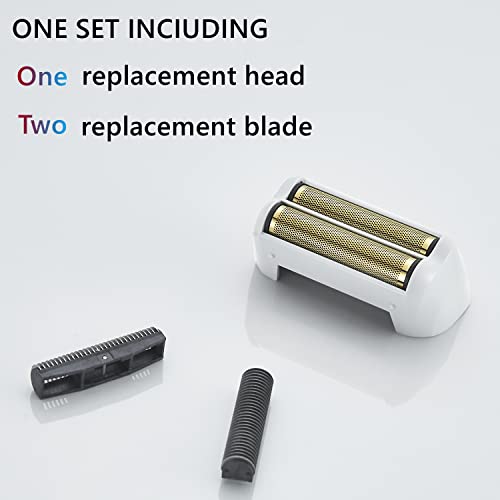 AIJALY 2 Pack Pro Shaver Replacement Foil and Cutters Compatible with andis 17150(TS-1)/17155/17200 Shaver ProFoil Lithium Replacement Golden - Image 4
