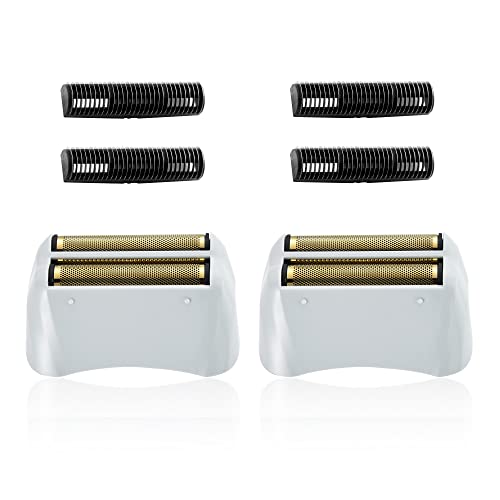 AIJALY 2 Pack Pro Shaver Replacement Foil and Cutters Compatible with andis 17150(TS-1)/17155/17200 Shaver ProFoil Lithium Replacement Golden - Image 1