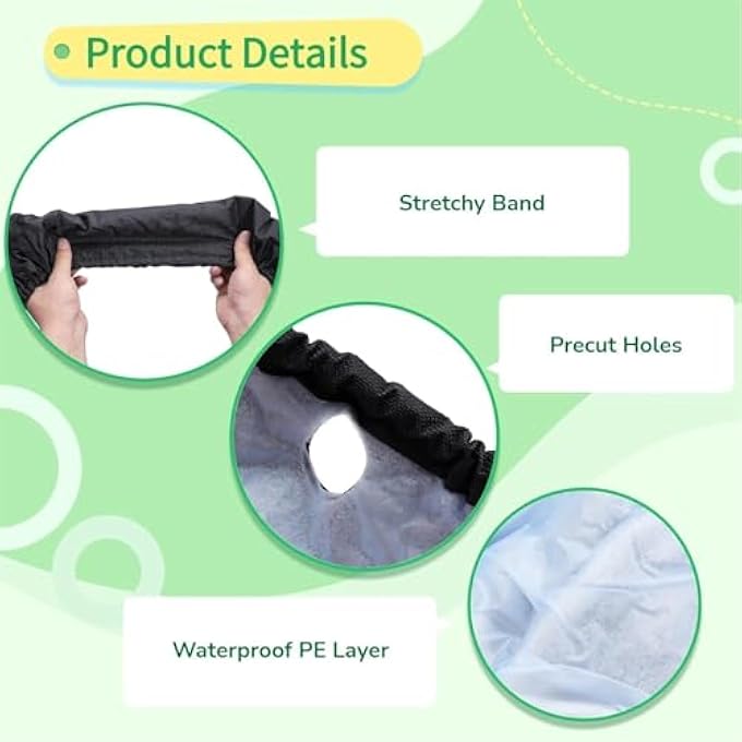 rayihni Mini Trampoline Spring Cover 36 Inch Small Trampoline Replacement Pad 600D Thickened Oxford Cloth Easy to Installation Kid Trampoline Pad Parts for Indoor Fitness - Image 5