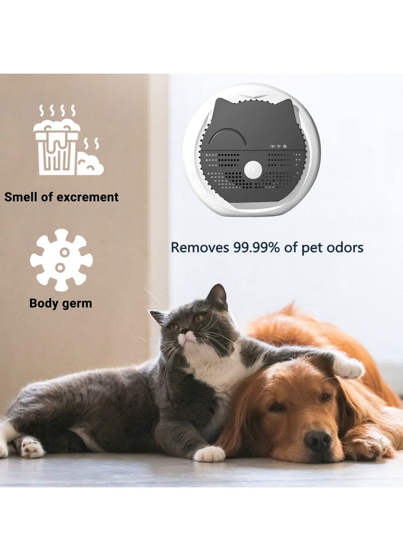KASTWAVE Smart Pet Smell Deodorizer, Litter Box Odor Eliminator, Auto On/Off, Rechargeable Dust-Free Litter Genie for Cat Litter Box, Bathroom Wardrobe and Small Area  - Image 3