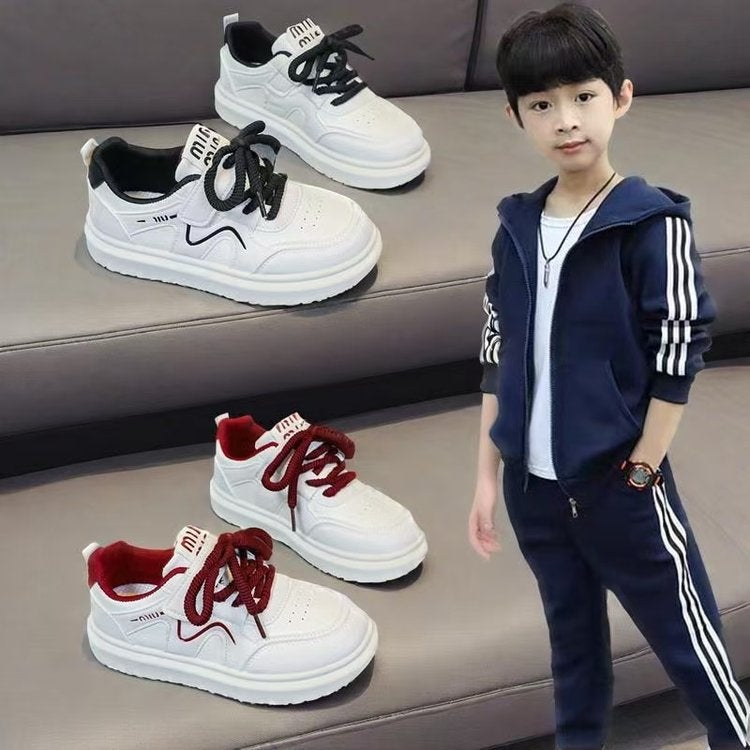 Children'S White Shoes, Primary And Secondary School Students' Campus Casual Shoes, 2025 Spring And Autum New Casual Soft-Soled Shoes For Boys And Girls - Image 2