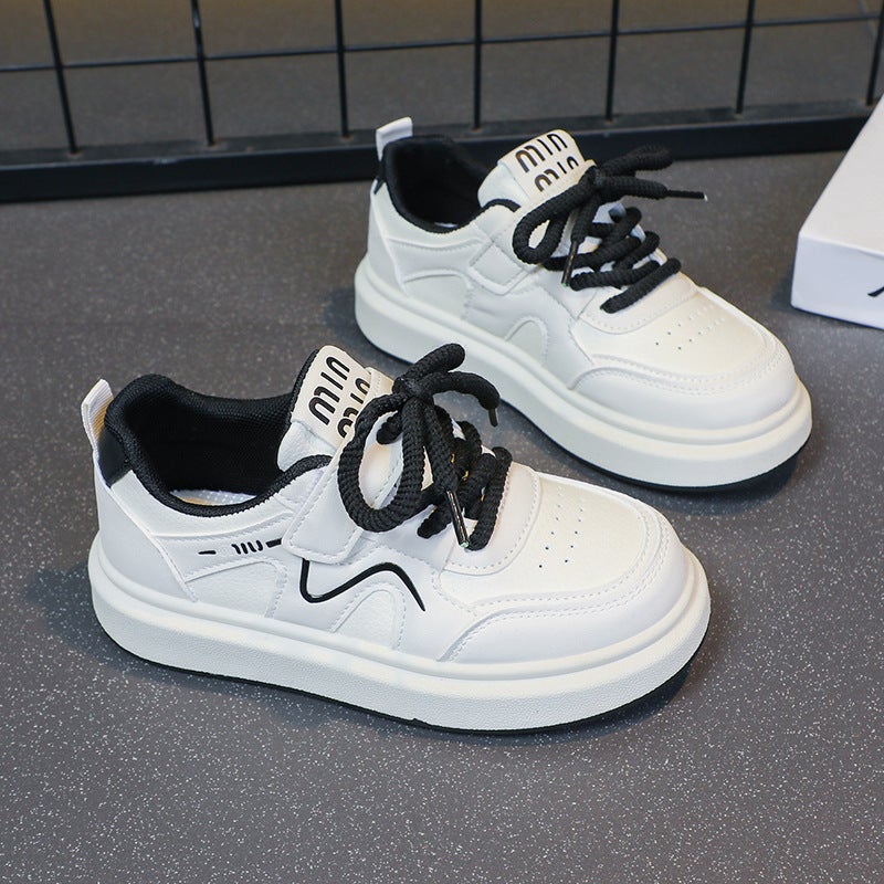 Children'S White Shoes, Primary And Secondary School Students' Campus Casual Shoes, 2025 Spring And Autum New Casual Soft-Soled Shoes For Boys And Girls - Image 3