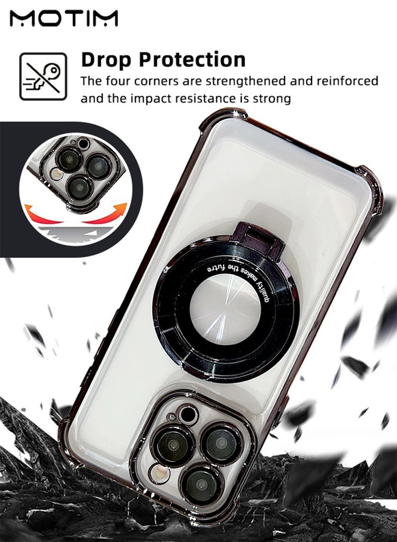 Motim iPhone 16 Pro/16 Pro Max MagSafe Case with Kickstand, Strong Magnetic, Sturdy & Versatile Stand, Top Grade Drop Protection, Anti-Scratch, iPhone 16 Pro/16 Pro Max Shockproof Cover  - Image 3