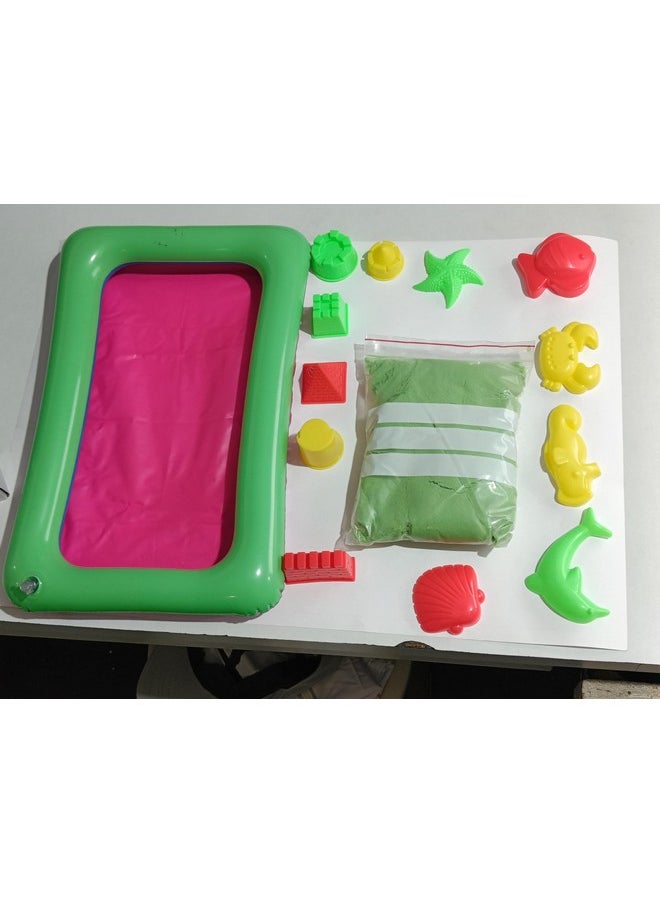 Darkness - DARKNESS Kinetic Sand for Kids/Boys/Girls to Play 1 Kg Box Clay with Moulding Toys. (1Kg Box), Multicolor - Image 1
