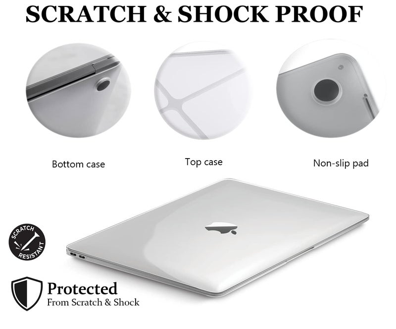 GVTECH for MacBook Pro 13 inch Case 2024 2023-2016 M1 M2 A2338 A2289 A2251 A2159 A1706 A1989, Plastic Protective Hard Shell Cover, Keyboard Cover & Screen Protector, Design04 - Image 3
