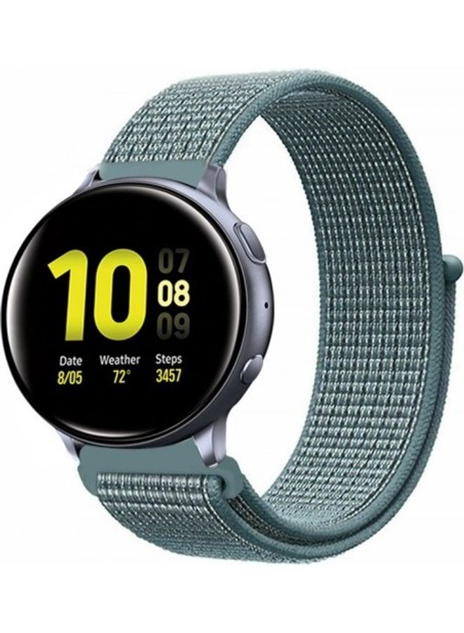 vesus Replacement Nylon Band For Samsung Galaxy Watch Active/Active 2 Midnight Fog