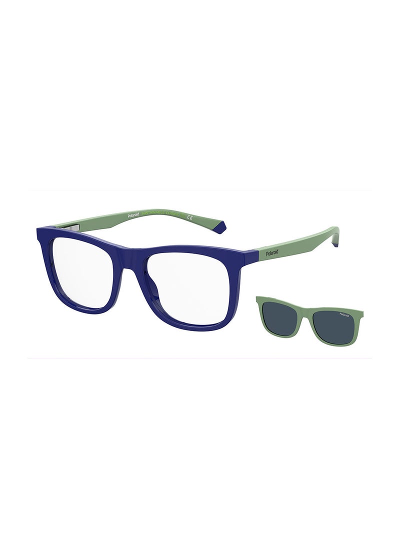 Polaroid Kids Unisex UV Protection Rectangular Sunglasses - Pld 8055/Cs Blue Grn 46 - Lens Size: 46 Mm  - Image 5