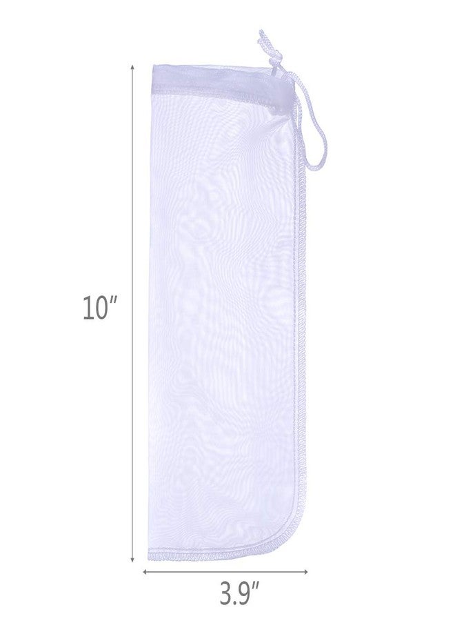 ALEGI Media Filter Bag Aquarium Extra Fine,Reusable 180 Micron Drawstring Mesh Filter Bags for Very Fine Resins Filter (10"*3.9" (3 Pack)) - Image 2