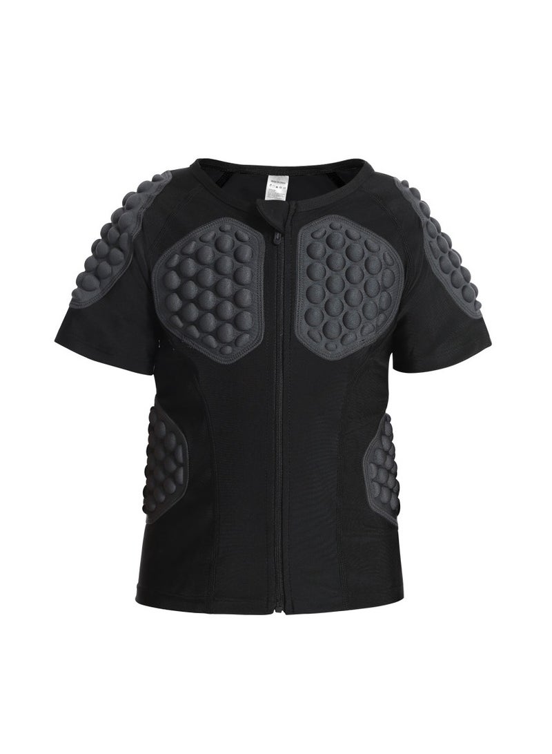 Generic Football protective cushion shirt, goalkeeper compression shockproof shirt, football goalkeeper children's chest protection sports crash suit  - Image 1
