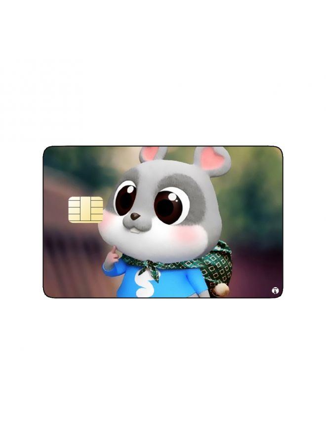 RKN PRINTED BANK CARD STICKER Cute Chibi Hamster Drawing - Image 2