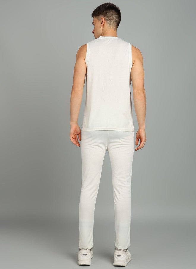 PREEN Self Design Round Neck T-Shirt with Trousers Co-Ords - Image 2