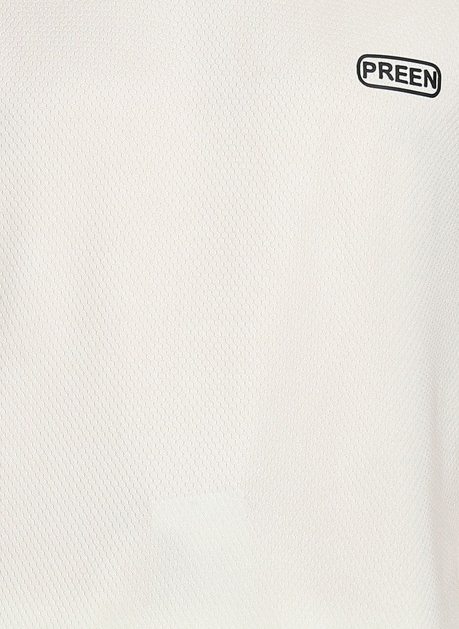 PREEN Self Design Round Neck T-Shirt with Trousers Co-Ords - Image 5
