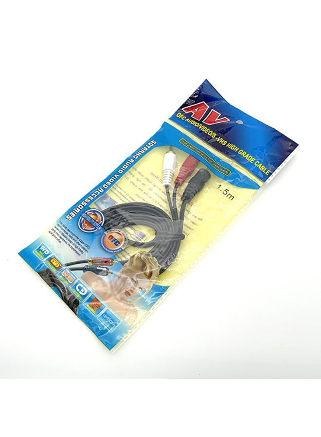 3.5 One-two Audio Cable 3.5mm To Double Lotus Male Computer Speaker Cable 2RCA Audio Cable-Color: 3.5 Revolution 2 * Lotus Male-Length:More Than 2000  - Image 4