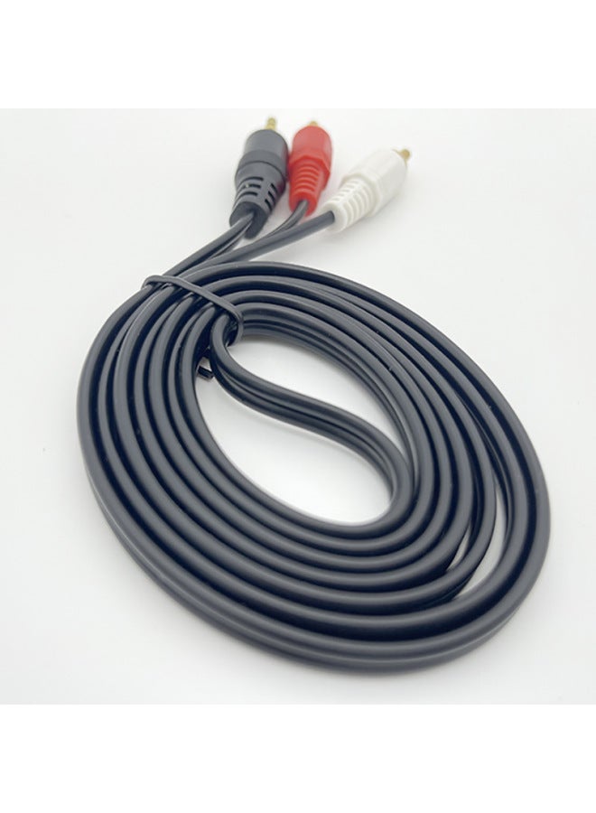 3.5 One-two Audio Cable 3.5mm To Double Lotus Male Computer Speaker Cable 2RCA Audio Cable-Color: 3.5 Revolution 2 * Lotus Male-Length:More Than 2000  - Image 2