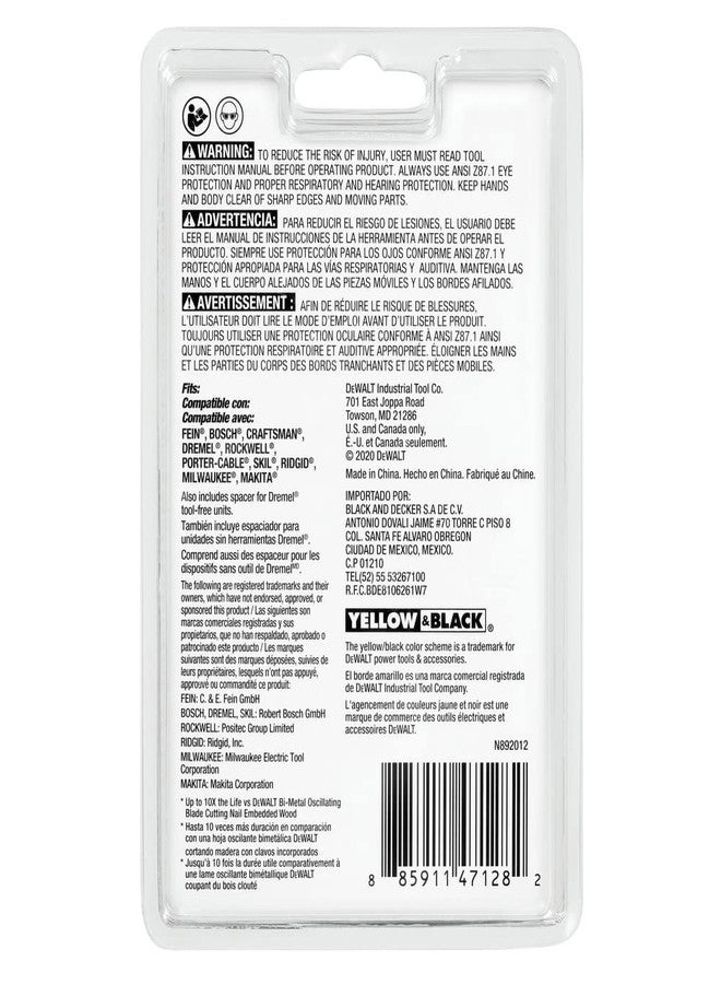 DEWALT DWA4250 Carbide Oscillating Blade, 1-3/8" - Image 4