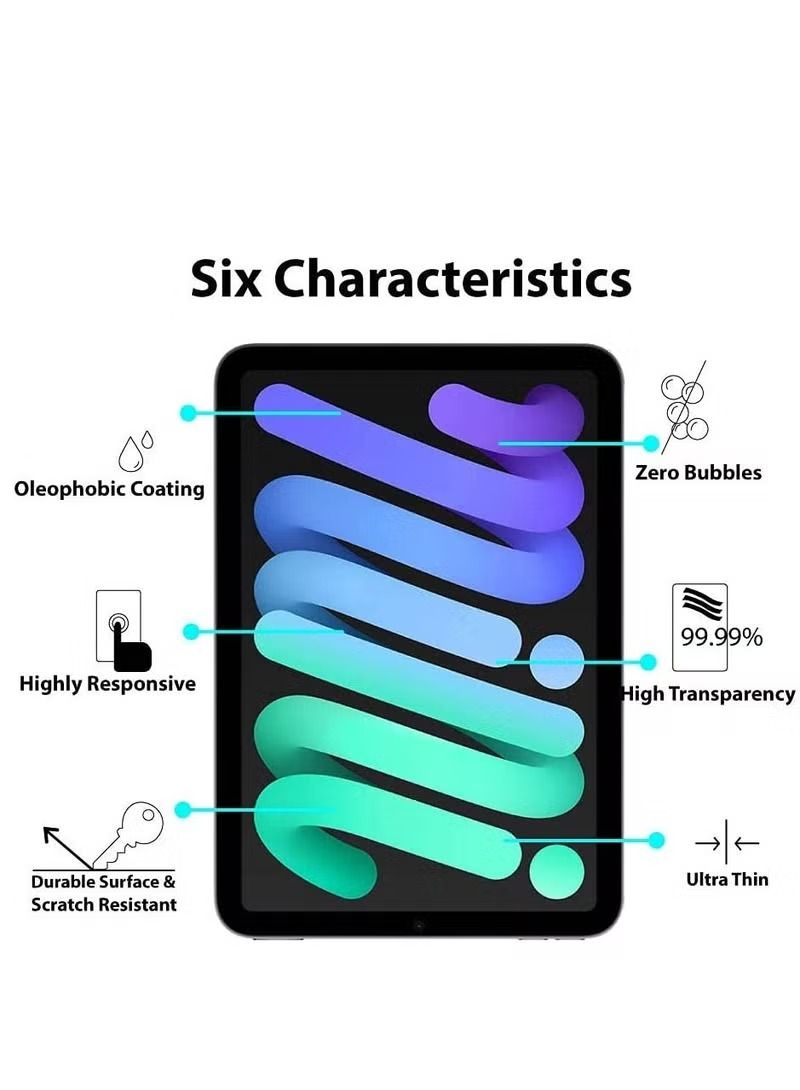 إيف واقي شاشة من الزجاج المقوى لجهاز iPad Mini 2021 الجيل السادس 8.3 بوصة - Image 2