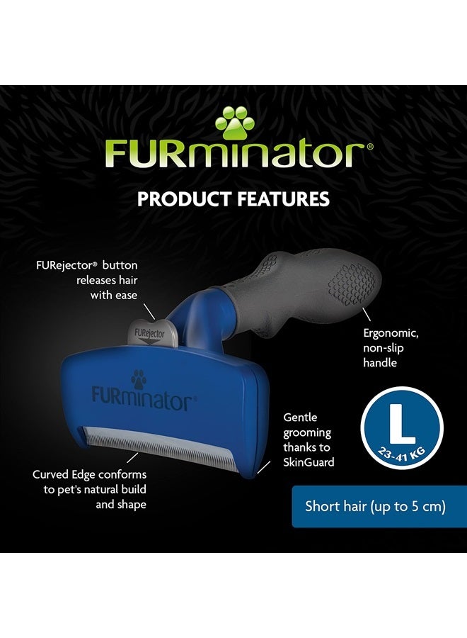 FURminator Undercoat deShedding Tool for Large Short Hair Dogs 23-41 kg Clear - Image 2