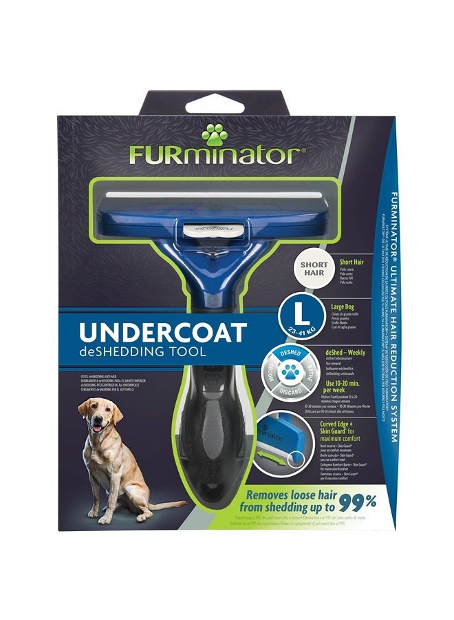 FURminator Undercoat deShedding Tool for Large Short Hair Dogs 23-41 kg Clear - Image 1
