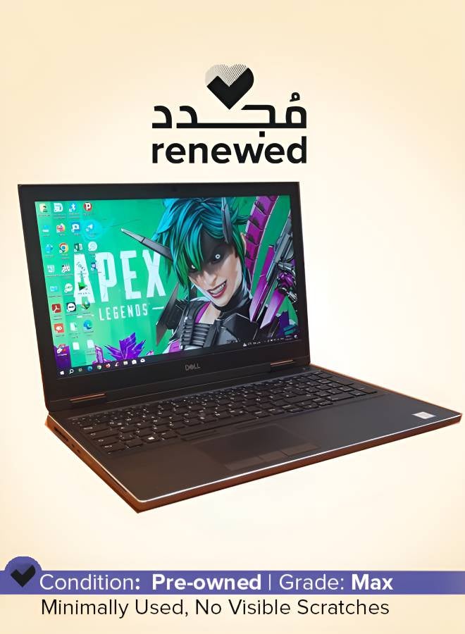 ديل كمبيوتر محمول Core Precision 7530 متجدد بشاشة 15.6 بوصة Ips Core I7-8850H وذاكرة وصول عشوائي 32 جيجابايت و512 جيجابايت SSD و4 جيجابايت Nvidia Quadro P3200 6 جيجابايت - Image 2