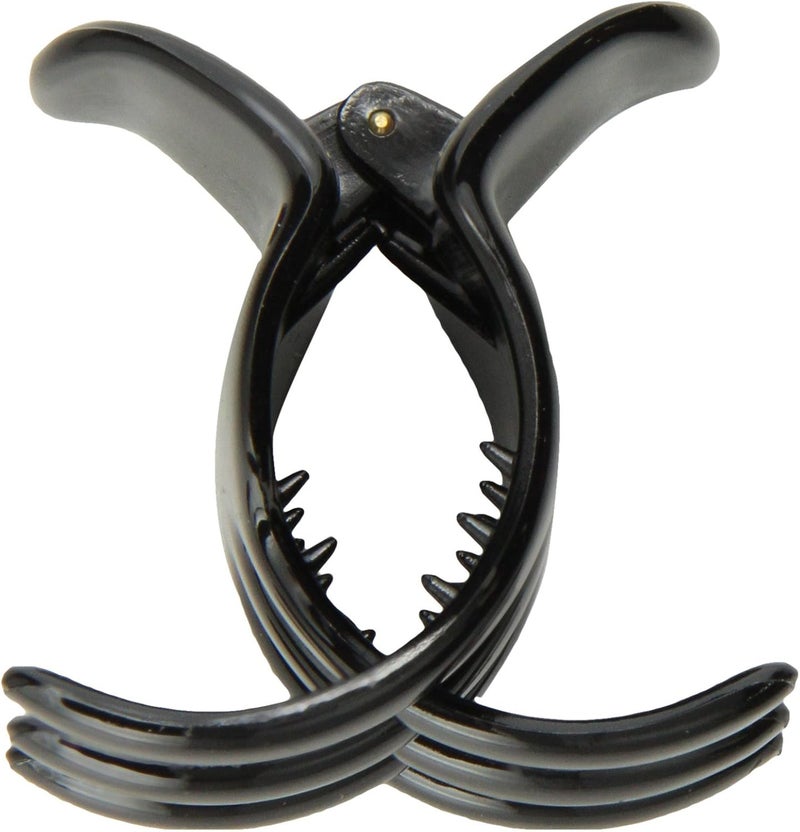 Caravan X-Large Black Hair Claw Clip for Thick Hair - Model 9659 - Image 1