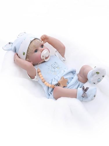 Cloveray 20inch Large Realistic Reborn Baby Doll HandRooted Hair Lifelike Baby Dolls with Accessories for 3 Year Old Girls Gifts Pretend Play Collection - Image 1