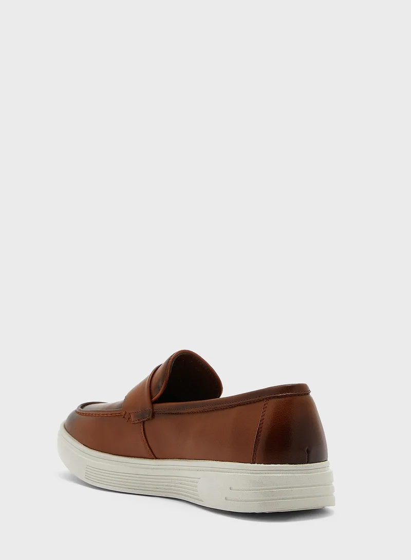 Robert Wood Faux Leather Casual Slip Ons