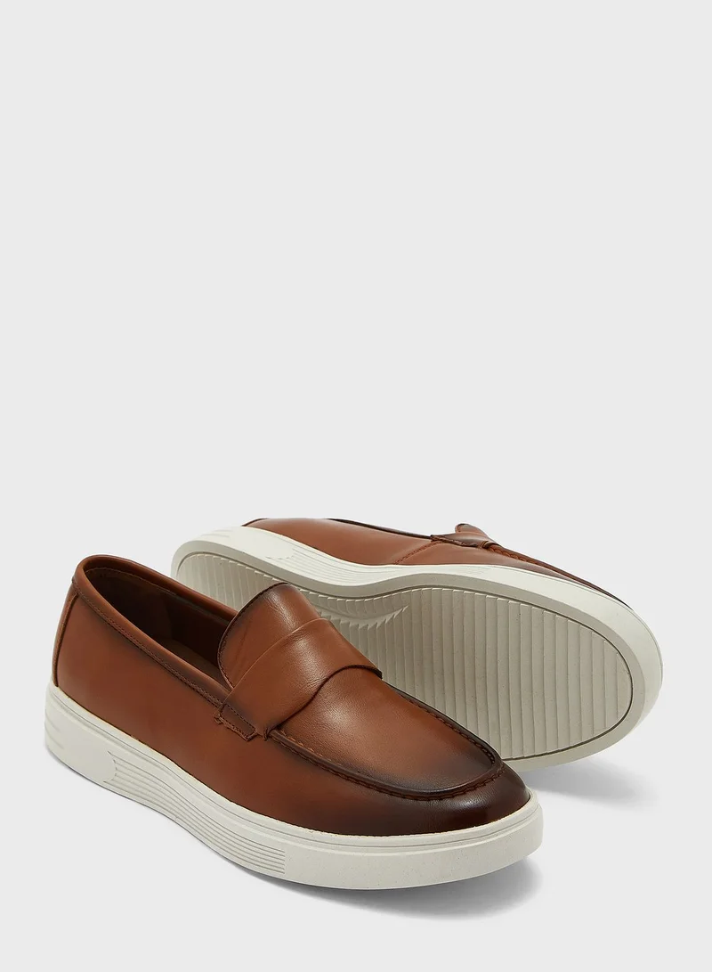 Robert Wood Faux Leather Casual Slip Ons