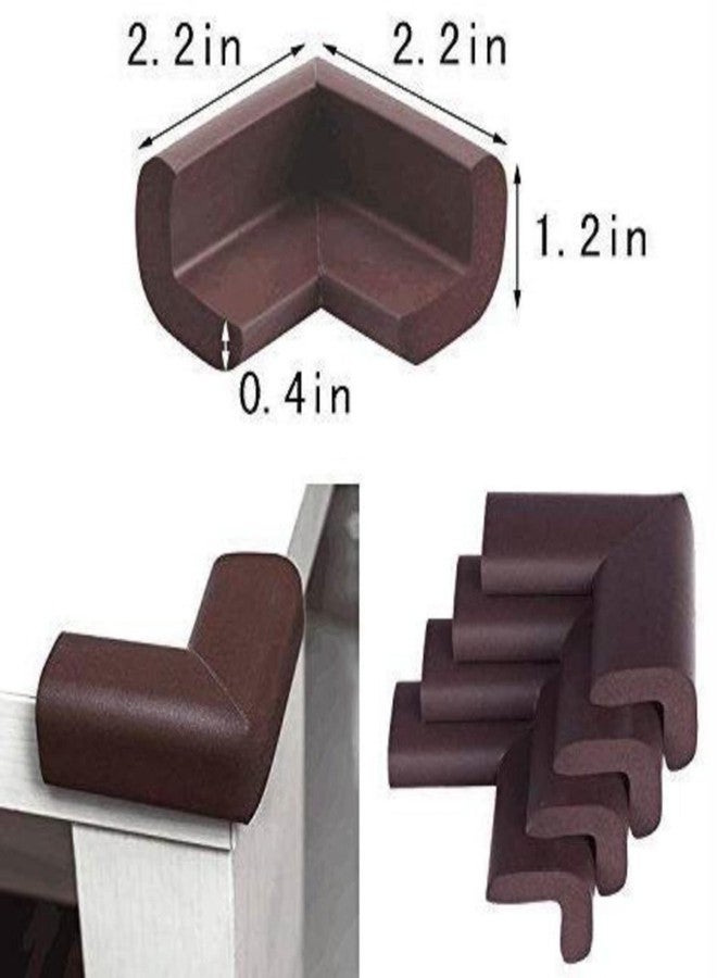 SHOPOWARE Brown Thick Baby Child Infant Kids Safety Safe Table Desk Corner Edge Cushions Guard Protectos, 8 cornerguard - Image 5