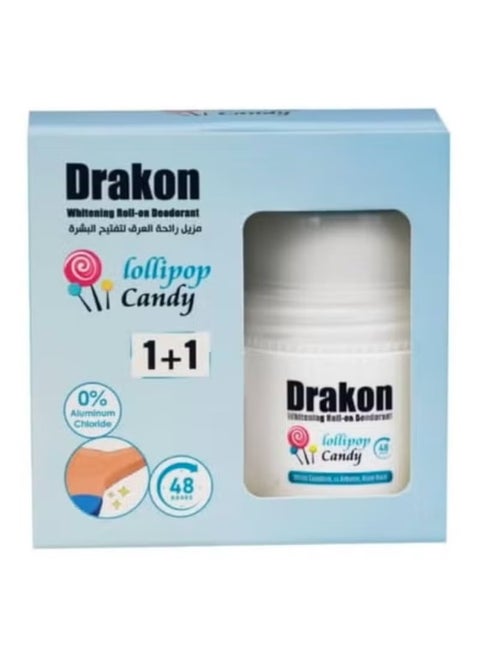 DrakonWhitening Roll-on Deodorant Lollipop Candy 50ML 1+1