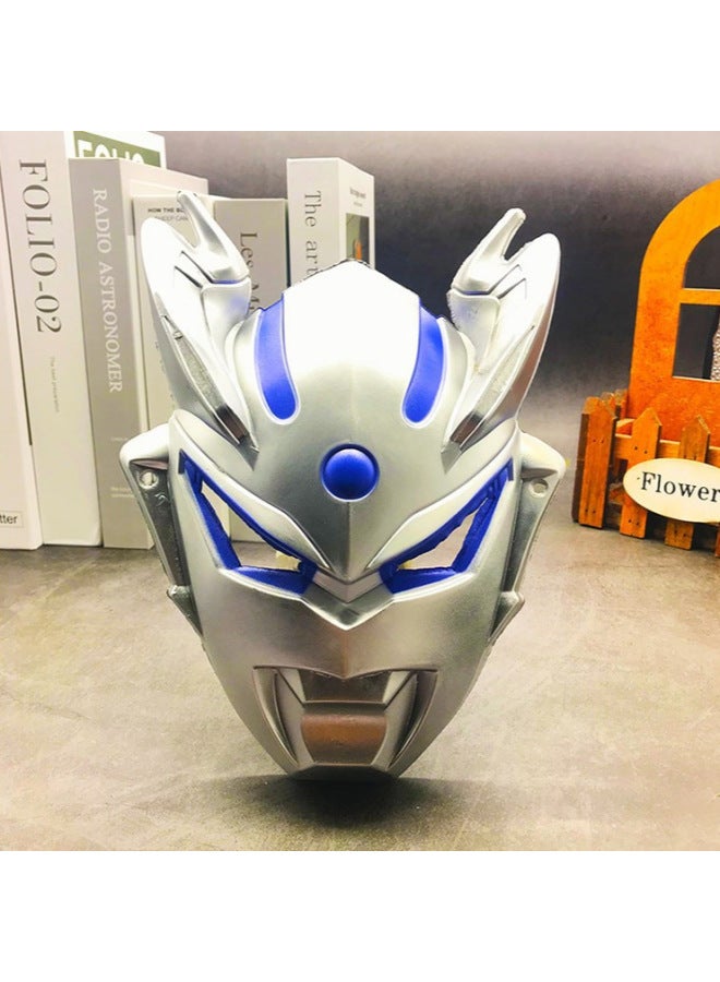 Ultraman Mask Luminous Boys Children's Cello Obudiga Zeta Tetro Full Face Genuine-Color:Roero Blue - Image 3